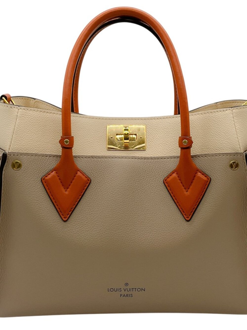 Louis Vuitton Taupe / Ivory On My Side MM Bag